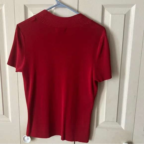 Elementz Red Fitted Short Sleeve T-Shirt - Picture 3 of 4